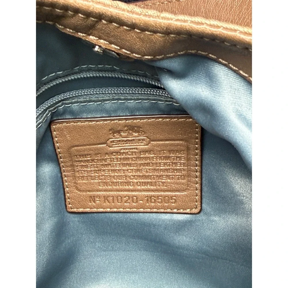 Coach Madison Signature Collection Dotted OP Maggie Taupe Y2K Hobo Slouch 2010